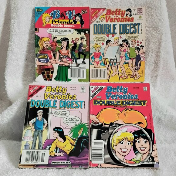 Group of 4 Assorted Betty & Veronica Double Digest Magazines by Archie Comics!! - Picture 1 of 2